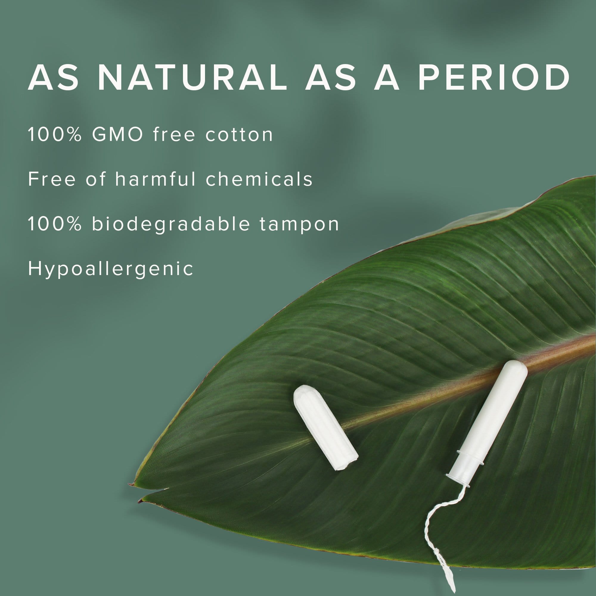 Natural Cotton Applicator Free Tampons Super Plus Tampon - Veeda USA