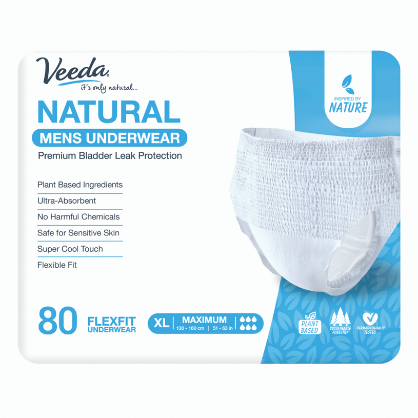 Veeda Natural Incontinence and Postpartum Panty Liners, Lite Long  Absorbency, 44 Count, 44 Count - Foods Co.