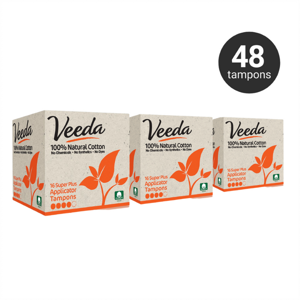 Veeda Ultra Thin Natural Cotton Day Pads (14 count) - Happy Little Camper  Aus